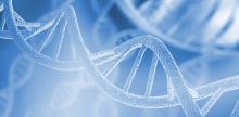 background image depicting DNA