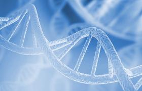 Background image showing DNA